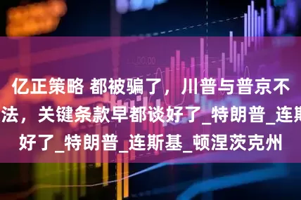 亿正策略 都被骗了，川普与普京不吃午餐只是障眼法，关键条款早都谈好了_特朗普_连斯基_顿涅茨克州